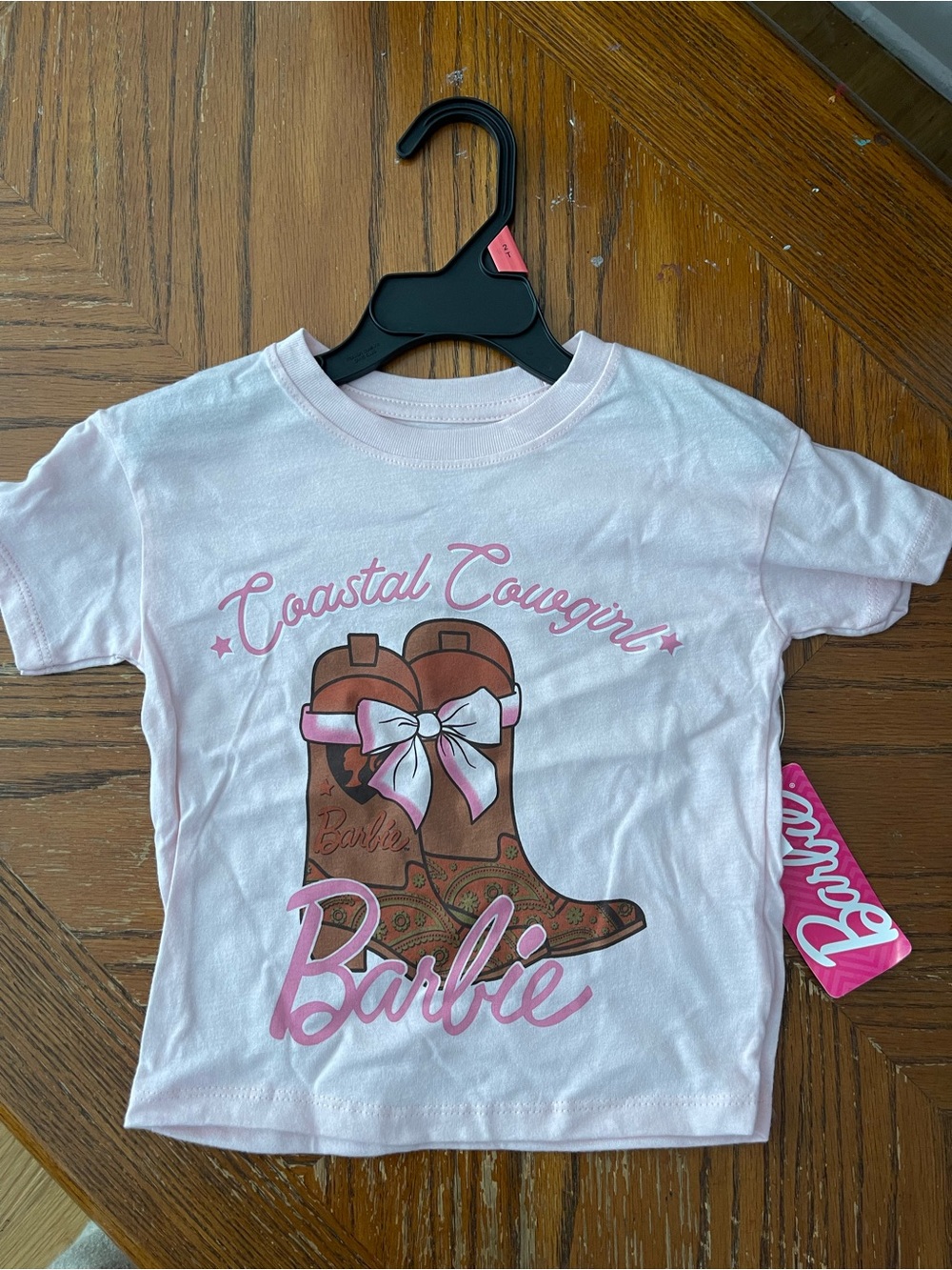 Barbie Light Pink Graphic Tee with Script Logo